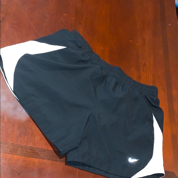 Nike Pants - Nike black w white sides built-ins running shorts